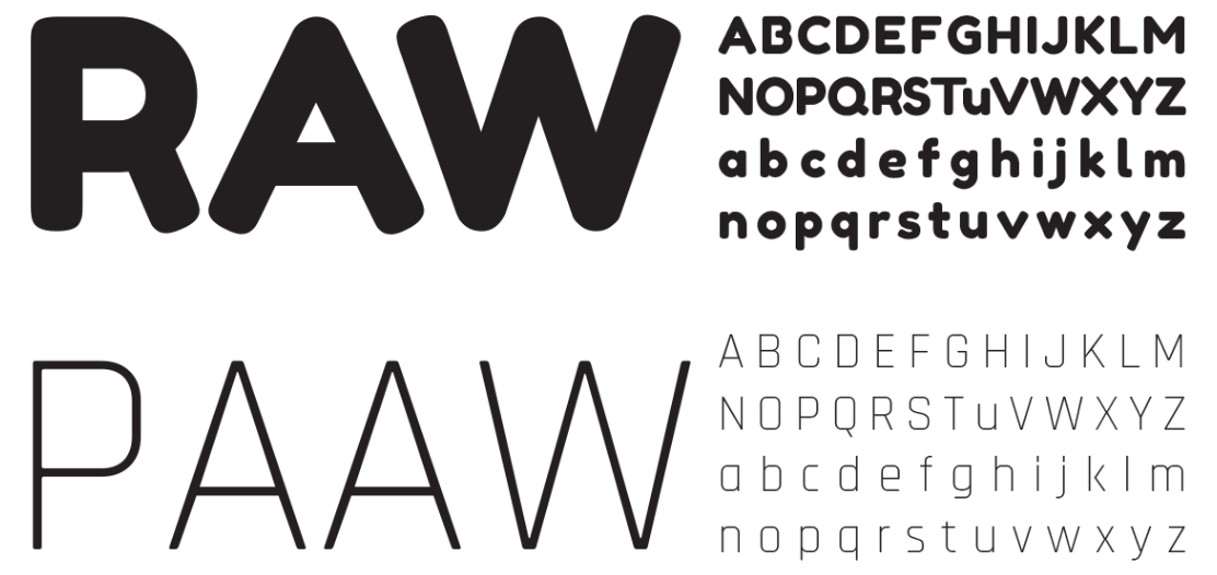 Raw Paaw - Fonts