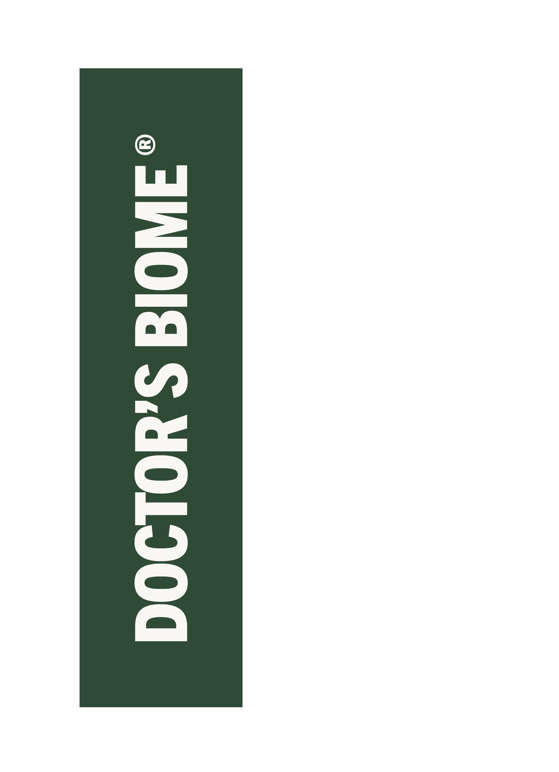 Doctor's Biome custom packaging tape production artwork
