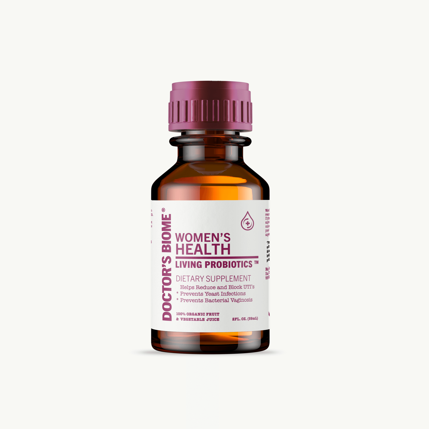 Doctor's Biome Women's Health Living Probiotics label presentation