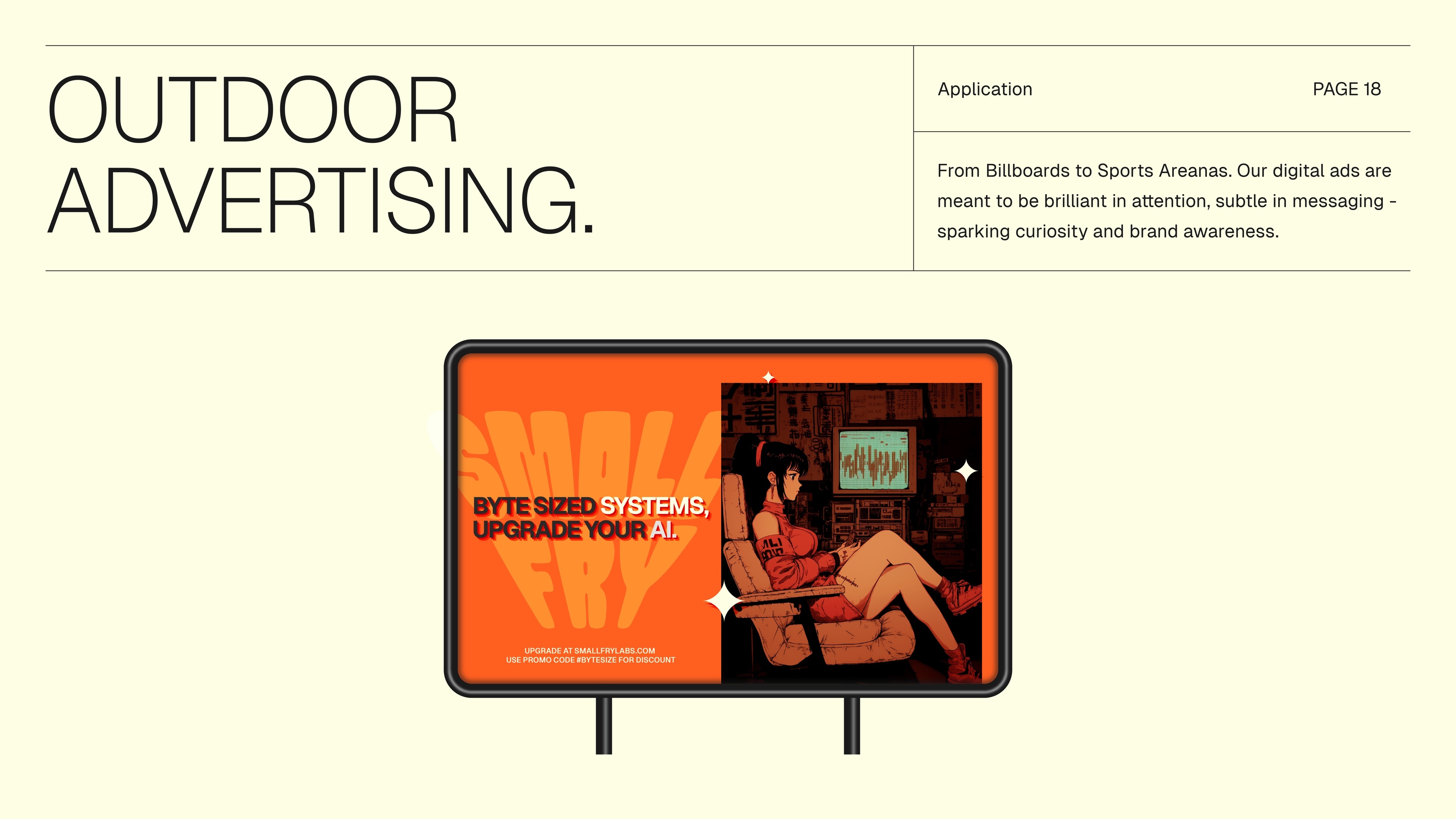 Small Fry Labs outdoor campaign example