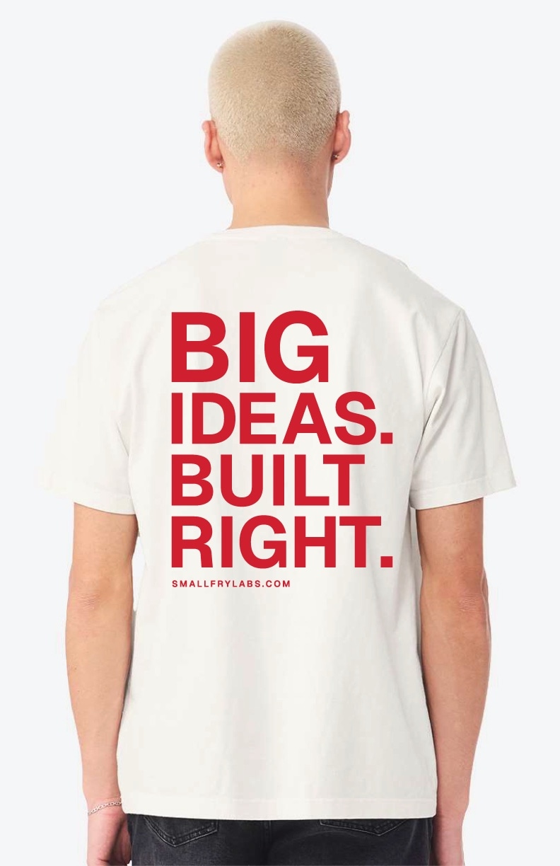 Small Fry Labs unisex shirt back design