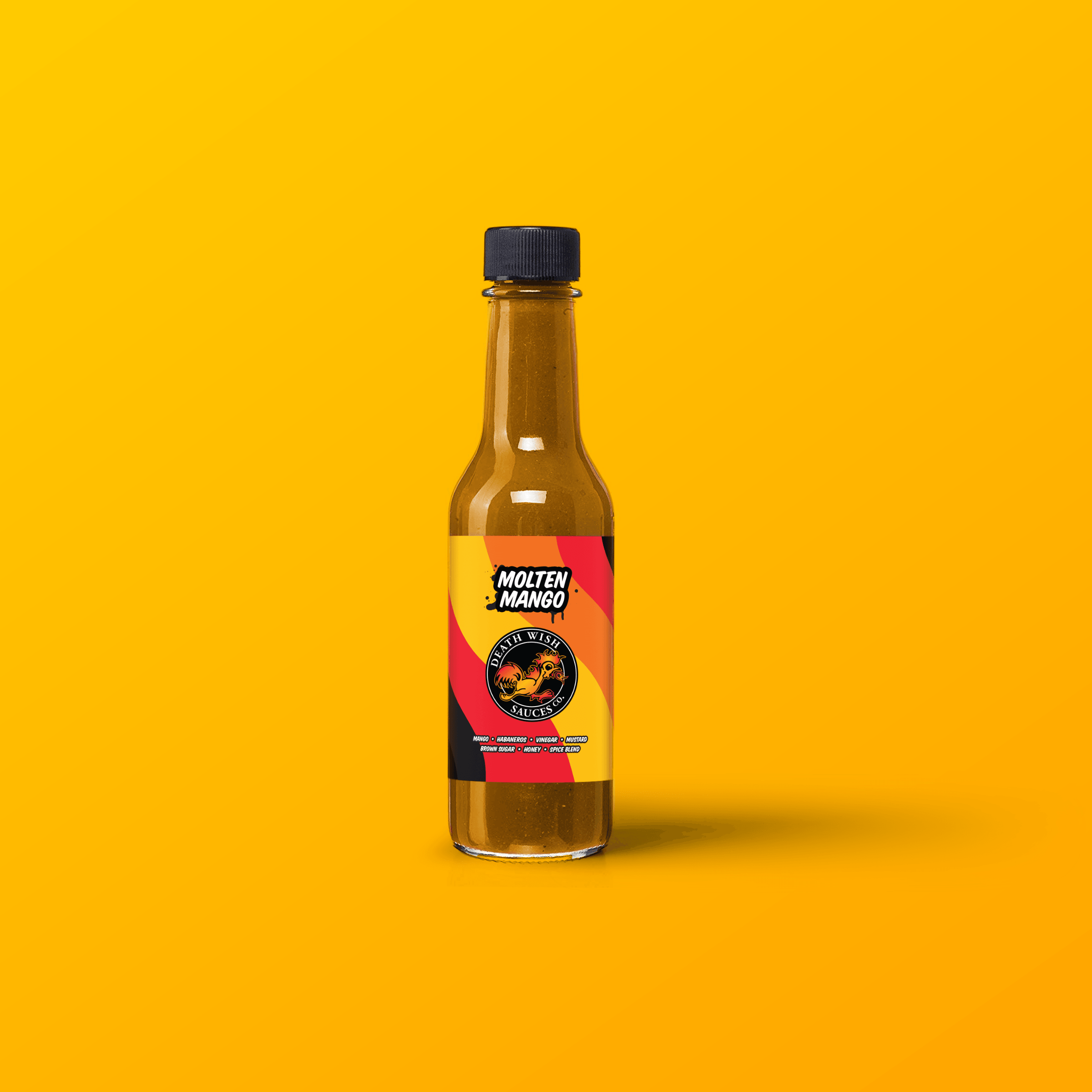 Death Wish Sauces Molten Mango bottle