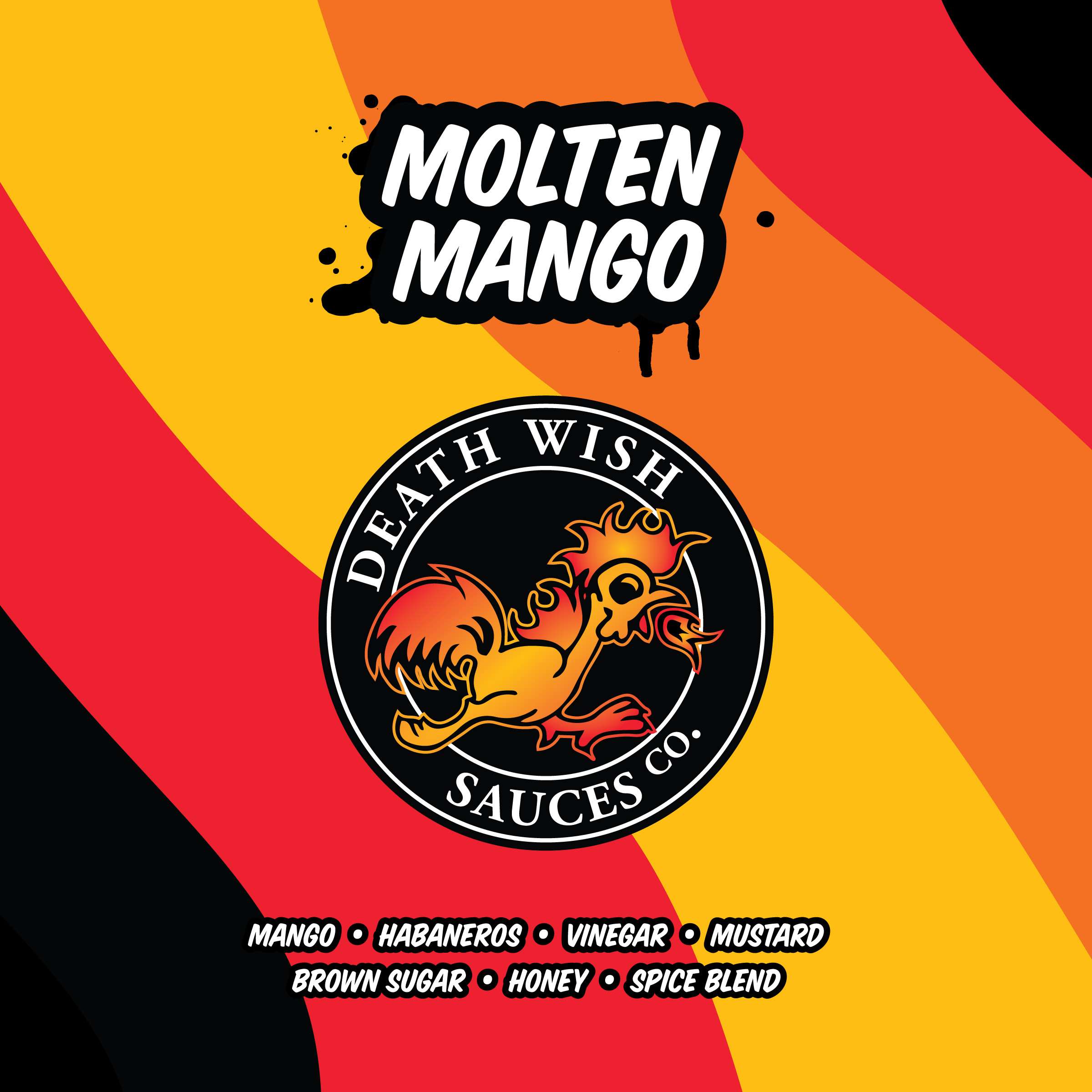 Molten Mango label system